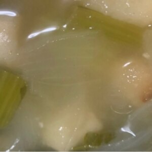 ビタミン＆鉄分＊小松菜と玉ねぎとお麸の中華スープ＊
